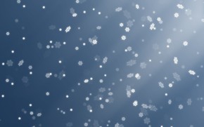 snowflakes, Rays, style, bright particles