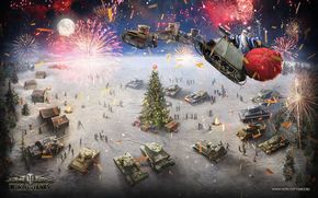 world of tanks, wot, Tanks, Christmas