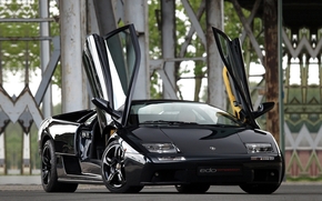 lamborgini, All, black, on, Beautiful, Background