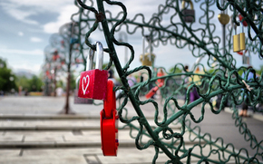 grating, Castles, colorful, red, pink, heart