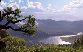 sky, Mountains, river, grass, derevo.jpg