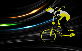 Sport, graphics, vector, bicyclist, bicycle