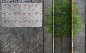 calendar, Calendar 2014, 2014, tree, iron