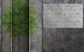 year 2014, kalkndar, Calendar 2014, tree, iron