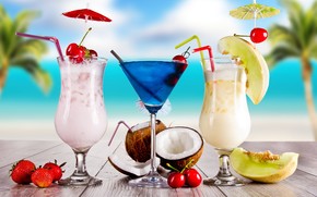 food, drink, Drinks, summer, Exotic, beach