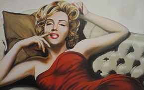 Art, Meriliin Monroe, Marilyn Monroe, Norma Jeane Mortenson, Norma Jeane Baker, American actress, singer, sex symbol.