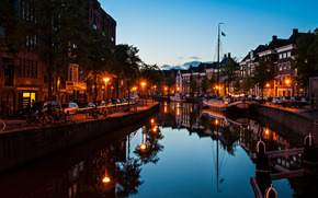 Groningen, Groningen, Netherlands, night, lights