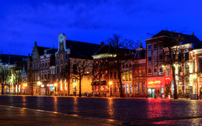 Groningen, Groningen, Netherlands, night, lights