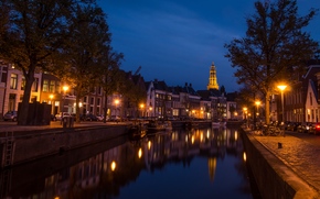 Groningen, Groningen, Netherlands, night, lights